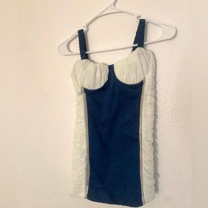 Iamgia denim ruched dress